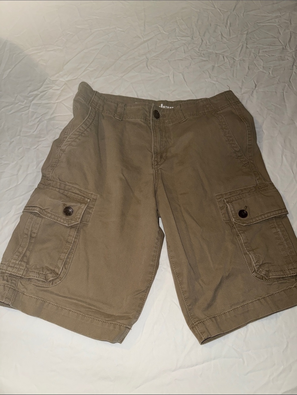 urban pipeline Brown Cargo Shorts with Flap Pockets